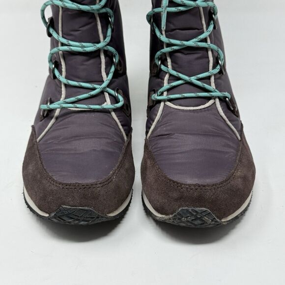 LL Bean Carrabassett Snow Boots Women 8 Brown Fur Trim Insulated Winter Tall - Picture 6 of 15